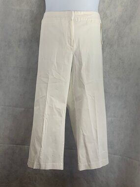 Charter Club Women's Plus Size Classic Fit Capri Pants, White, 24W